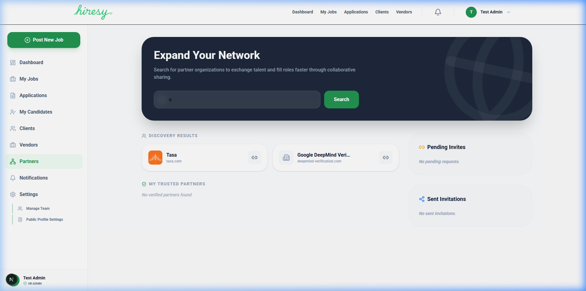 Hiresy Partner Discovery Network
